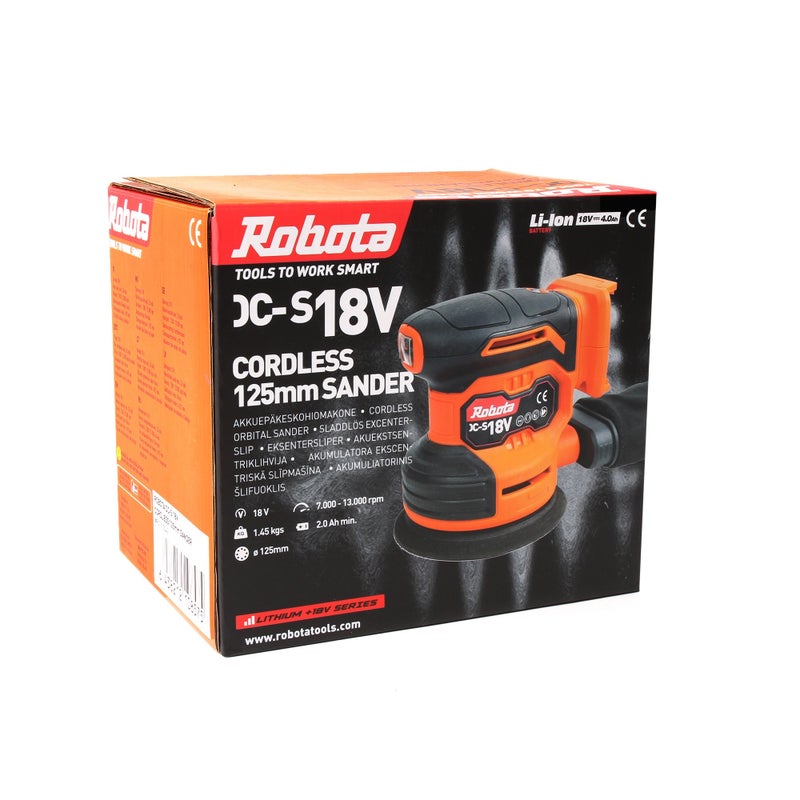 Robota akkuep&auml;keskohiomakone 125mm 18V DC-S18V