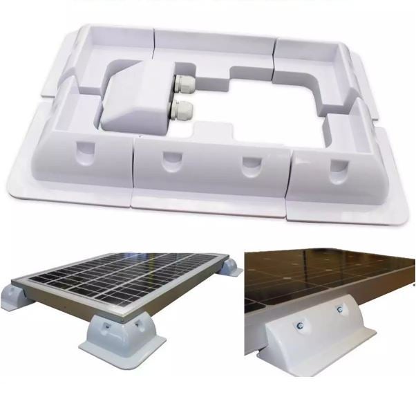 Kiinnityssarja aurinkopaneelille asuntoautoon 7 osainen