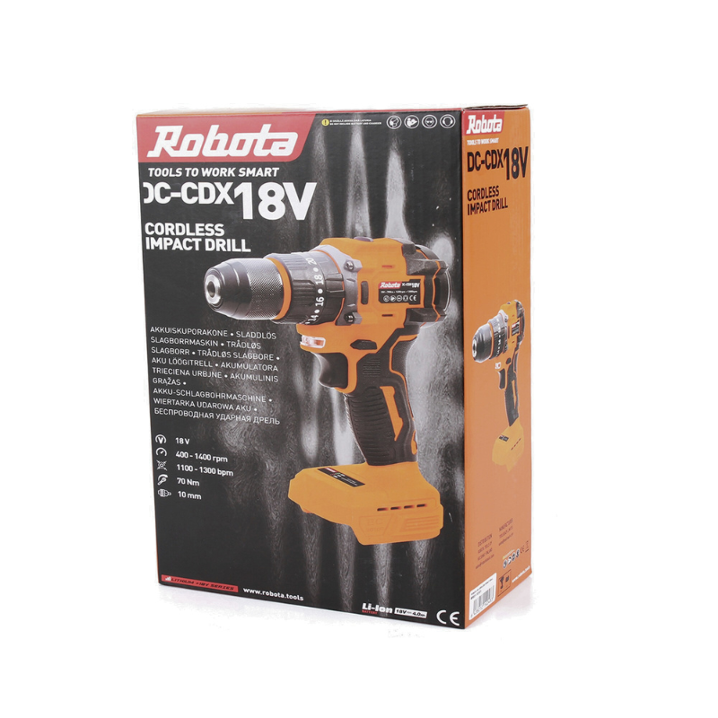 Robota akkuporakone 10mm 18V DC-CDX