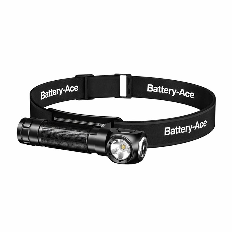 Battery-Ace otsalamppu 1000lm ladattava